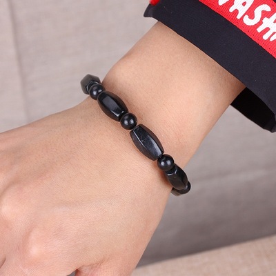 墨玉六菱角、药王石等特色手链手串