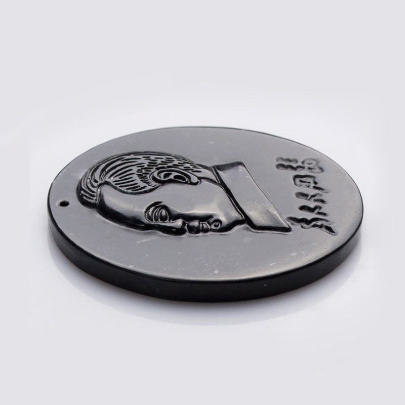 定制加工墨玉毛主席吊坠,墨玉石吊坠,药王石吊坠,蛇纹石玉吊坠,南阳一心玉器有限公司 255.jpeg