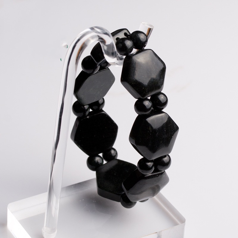 墨玉手串佩珠手链,六角片手串佩珠手链,陨石,蛇纹石玉,定制加工 89.jpeg