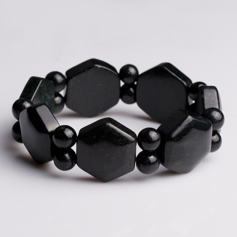 墨玉手串佩珠手链,六角片手串佩珠手链,陨石,蛇纹石玉,定制加工 88.jpeg