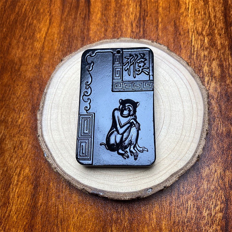 墨玉精雕十二生肖药王石吊坠定制加工服务，南阳一心玉器有限公司 206.jpeg