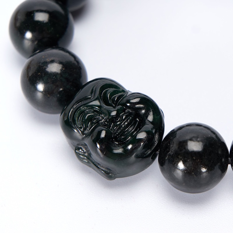 墨玉佛头手串,陨石,蛇纹石玉,定制加工,南阳一心玉器有限公司 65.jpeg