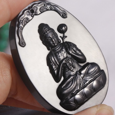 墨玉八大守护神玉坠,药王石吊坠等定制加工,南阳一心玉器有限公司