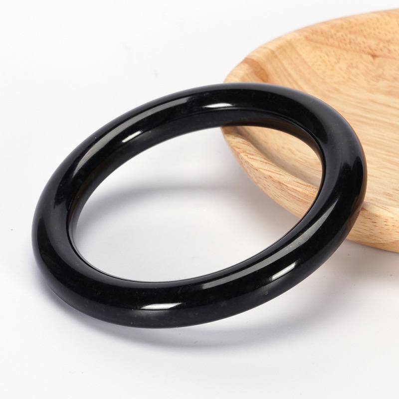 墨玉圆条手镯，药王石手镯，陨石手镯，墨绿石手镯定制加工，南阳一心玉器有限公司 138.jpeg