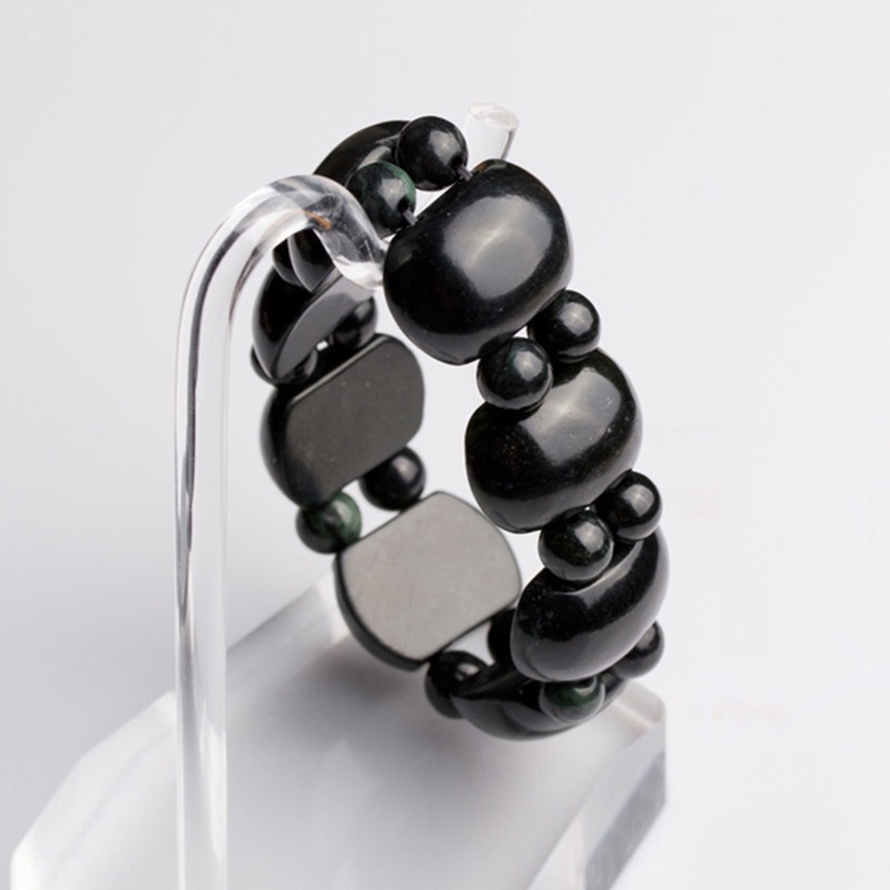 墨玉椭圆片手串手链蛇纹石玉手串药王石手链墨绿玉手串陨石手链定制加工 122.jpeg