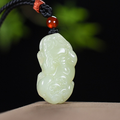 和田白玉貔貅,天然和田玉吊坠,羊脂白玉吊坠,青玉吊坠,白玉吊坠,定制加工